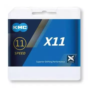 Shimano KMC X11 11-Speed Chain, 118 Links, Grey