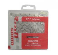 SRAM MTB-Kette PC 1 114 Glieder Nickel, 114 Glieder, 1/2 x 1/8 Silber