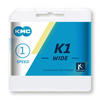 KMC 303795, KMC K-1 Wide Kette 1/8 " Schwarz/Silber