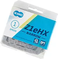 Kmc 702986/BZ1ENEP12, Kmc Z1ehx Ept Narrow Chain Silber 112 Links Silver
