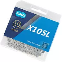 KMC BX10SLN14, KMC X10SL 10-Gang-Kette f&uuml;r Shimano, Sram und Campagnolo Silber