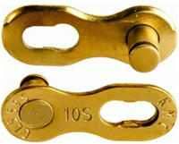 KMC Missinglink 10R Ti-N Gold, f&uuml;r Ketten 5,88 mm, 10-fach, gold (2er Pack)