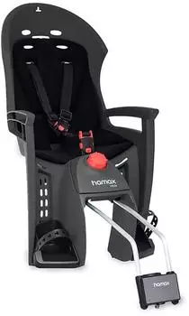 Hamax Siesta Fahrrad-Kindersitz hinten mit abschließbarer Halterung, grau/schwarz (HAM552553)