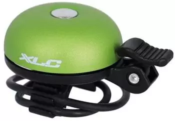 XLC DD-M29 Mini Fahrradklingel Messing, grün, Ø 19,2-31,8mm (2500704531)