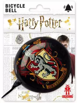 Logoshirt Harry Potter Gryffindor-Wappen Retro-Fahrradklingel, Stahl, Ø 80mm (816-1642/000)