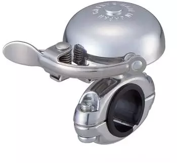 Cateye Hibiki Fahrradklingel Aluminium, polished silver (OH-2300A)