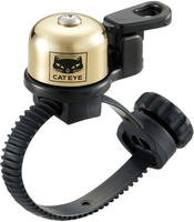 CATEYE Fahrradklingel OH-2400 Micro Bell, chromfarben, Glocke, Mini, Messing