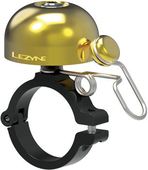 Lezyne Classic Brass Bell - Hard Mount Gold