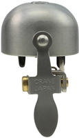 Crane Bell Co Fahrradklingel E-NE Matte Silver, &Oslash; Klemmung: 22.2mm bis 31.8mm