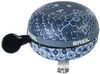 Basil Fahrradklingel Big Bell Boh&egrave;me indigo blue, blau, Glocke, links, Aluminium