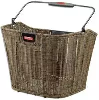 KLICKfix Fahrradkorb Strucutra, braun, Kunststoff, 16 l, vorne, f&uuml;r Lenker, 34 x 25