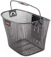 KLICKfix Fahrradkorb Uni, anthrazit, aus Metall, 16 Liter, vorne, f&uuml;r Lenker,...