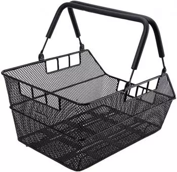 CON-TEC Mocca Multi Hinterradkorb schwarz, Stahl, 45x31x22cm