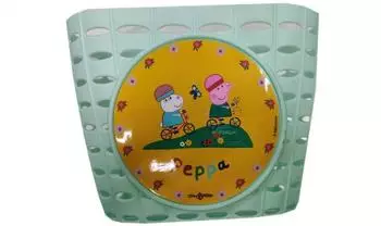 Bike Fashion Peppa Pig Kinder-Fahrradkorb, Kunststoff, t&uuml;rkis