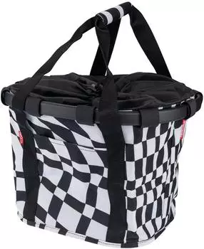 KLICKfix Bikebasket Lenkerkorb Op Art weiß 15l (0303OA)