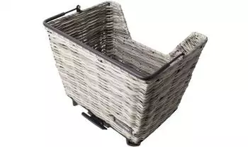 Atran Velo Picnic AVS Fahrradkorb hinten, Rattan, grau, 24L (30405)
