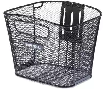 Basil Bold Fahrradkorb vorne, oval, schwarz (FM)