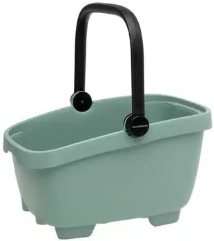 New Looxs Clipper Racktime Fahrradkorb hinten, Recyclingkunststoff, gr&uuml;n (490x370x290mm)