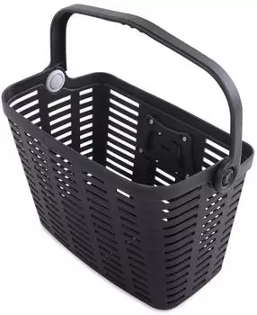 Wozinsky WKR-PK Fahrradkorb Lenker, Kunststoff, schwarz (WKR-PK)