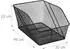 Relaxdays Fahrradkorb hinten Metall, 22x30x46cm, schwarz (10039941_0)