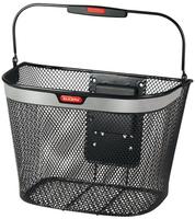 KLICKfix Uni reflect Fahrrad/Lenkerkorb schwarz