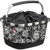 Klickfix K0305UFS, Klickfix Carrybag Uniklip Rear Basket 21l Schwarz Black Flowers