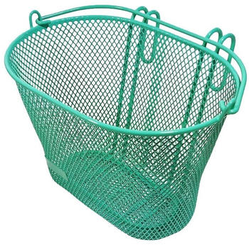 VDP Kinder Fahrradkorb aus Metall, 20x18x10cm, gr&uuml;n