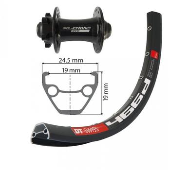 XLC Swiss D466 Vorderrad 29" Disc TA 15mm black 32H 2020 MTB Vorderräder