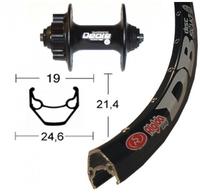 V-Rad 28" Deore Disc 6L.sz.SSP 36L Ryde ZAC 2000 Disc schwz. Niro-Spei.(sz)