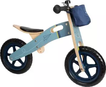 Small Foot Design Laufrad aus Holz blauer Papierflieger