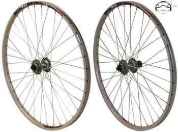 Redondo 26 Zoll Laufrad Set VR + HR WTB Felge Shimano Deore M525 Silber Disc