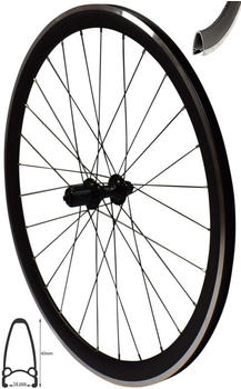 Redondo 28 Zoll Hinterrad Laufrad V Profil Rennrad Felge Schwarz