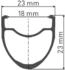 DT Swiss P 1800 SPLINE 23 - Vorderrad | Drahtreifen | QR Einheitsgröße