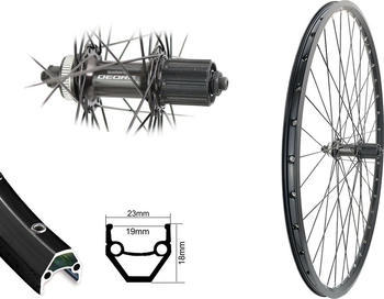 Bärwinkels 28\" / 29\" Zoll Disc Shimano Deore schwarz Centerlock 8,-9,-10 fach 19-622 28"