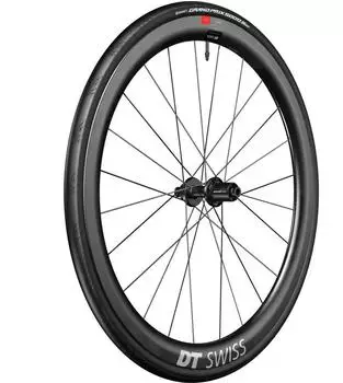 DT Swiss Erc 1100 Dicut 45 Disc Cl Tubeless + Continental Gp5000 Str 700 X 30 Rennrad-hinterrad 12 x 142 mm Black