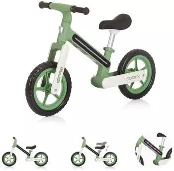 Chipolino Spark Laufrad 12 Zoll Lichteffekte, h&ouml;henverstellbar, gr&uuml;n (DIKSK02402GR)