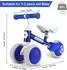Teamson Laufrad, blau, leise Räder, verstellbarer Sitz, 1-3 Jahre (BW601-BLUE)