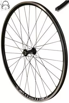 Redondo 28 Zoll Vorderrad Laufrad Fahrrad V-Profil Hohlkammer Felge Schwarz