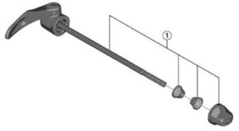 Shimano Schnellspanner Kpl 133MM Hb-4500
