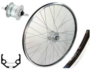 Roland Rigida ZAC 19 Schwarz 28" Laufrad komplett mit Shimano Nabendynamo DH3N20