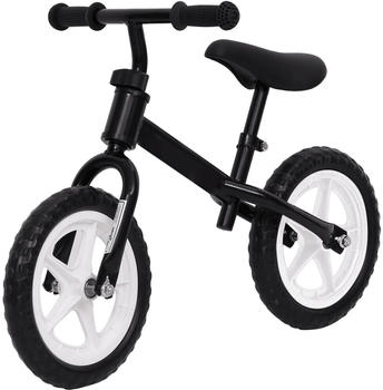 vidaXL Bicycle without pedals with 10-inch wheels black