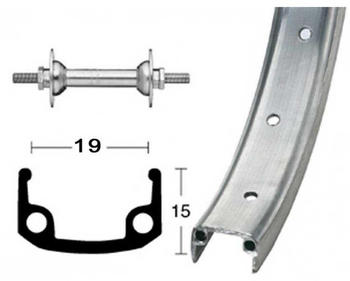 Roland Aluminium 203-23 8.5 Mm (12) Front Wheel Grau 9 x 100 mm