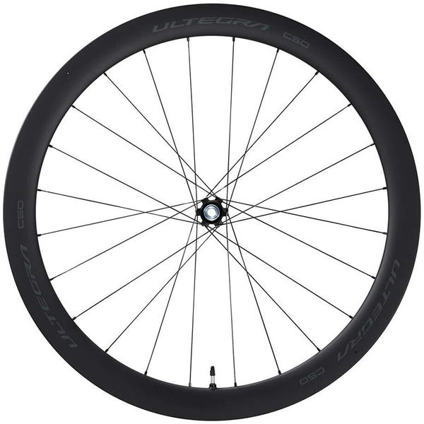 Shimano Ultegra R8170 C50 Cl Disc Carbon Tubeless Road Front Wheel black 12 x 100 mm