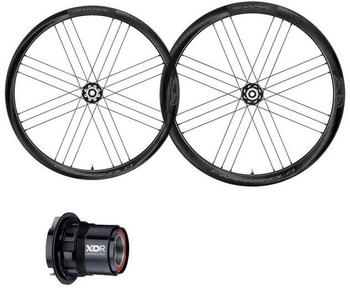 Campagnolo Shamal C21 2-way Fit Carbon Disc Tubeless Road Wheel Set black 12 x 100 / 12 x 142 mm / Sram XDR