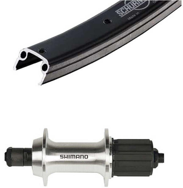 Winora Schürman 700 Qr Shimano Tx500 Rear Wheel silver 10 x 135 mm