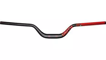 Deity Highside 35 mm , 800 mm breit, 80 mm Rise, 9° Backsweep, 5° Upsweep, schwarz-rot