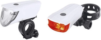 Crivit LED-Fahrradleuchtenset weiß