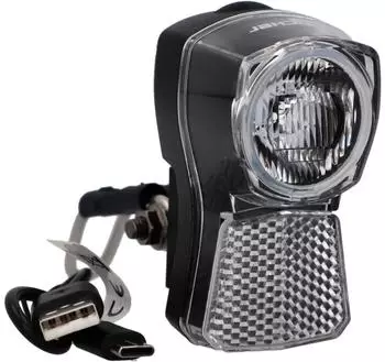 Fischer LED Battery Front Light 45/20 Dynamo Look