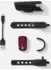 Decathlon Fahrrad-Beleuchtung Set vorne/hinten ST510 25 LUX USB