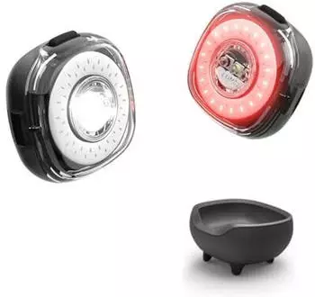 Lumos Lumos Helmet Firefly 2x + 1x Firefly Lights And Battery Charger 3 Units Argento